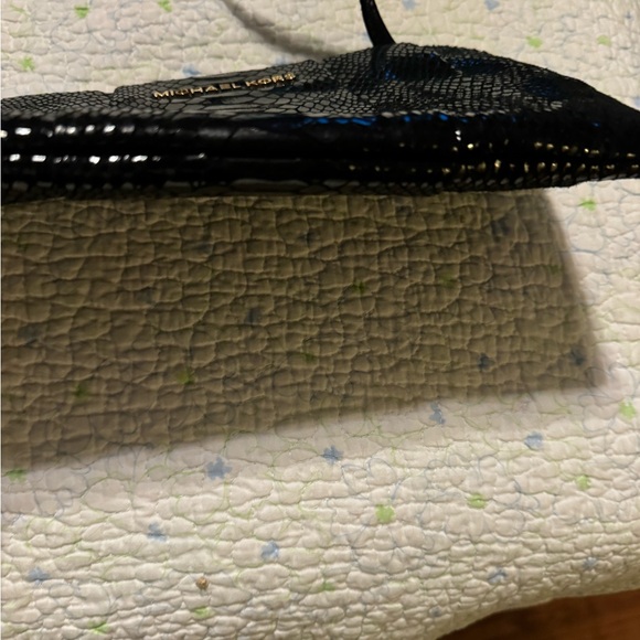 Michael Kors clutch black crocodile with detachable strap - Picture 5 of 9